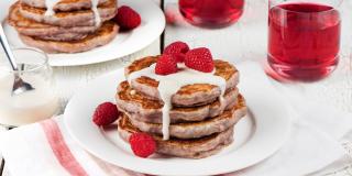 Raspberry Ricotta Pancakes 