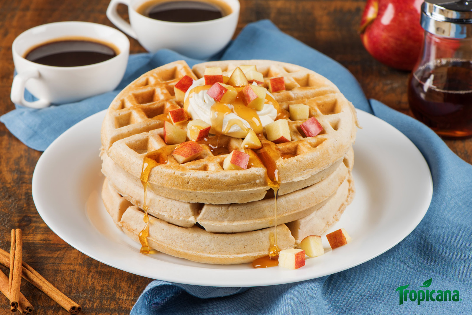 Apple Cinnamon Waffles Recipe | Tropicana.ca