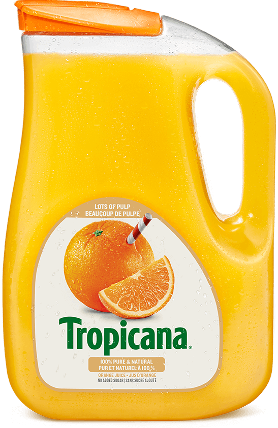 Tropicana 100 Pure Orange Juice Lots Of Pulp Tropicana ca
