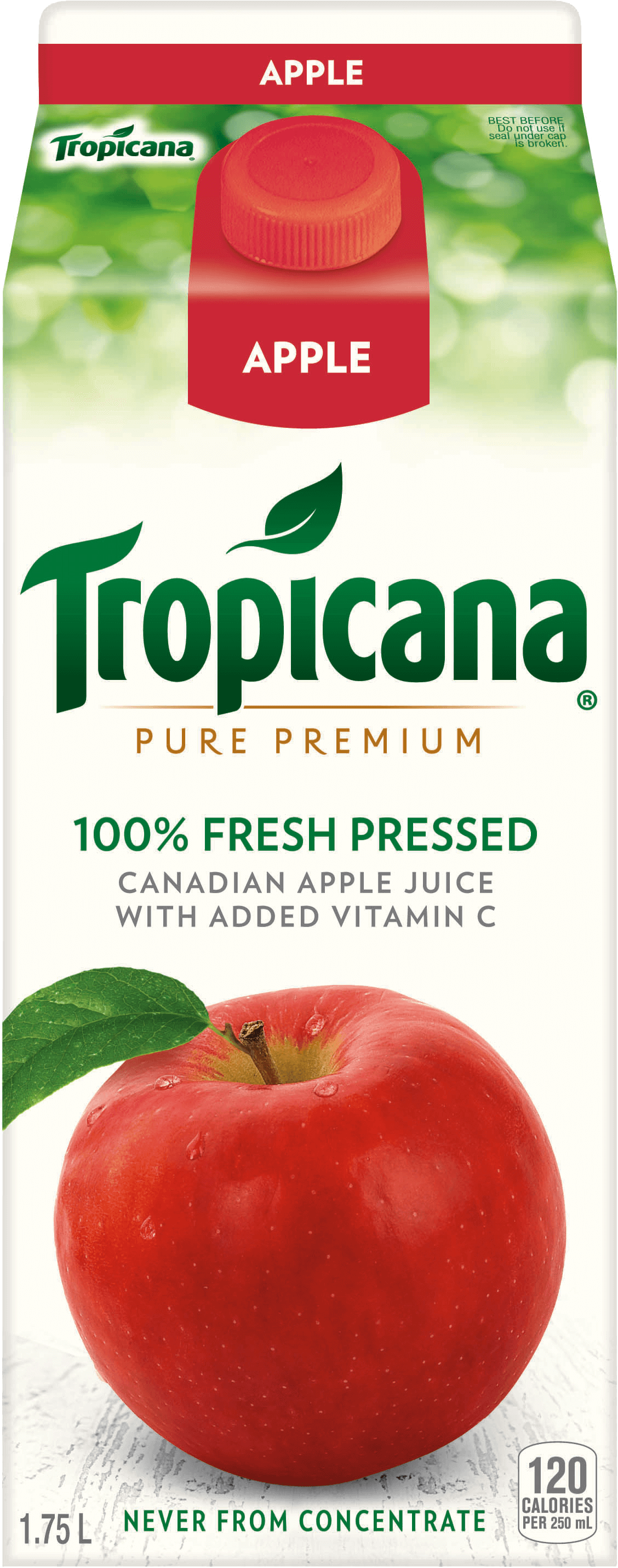 Tropicana® 100 % Fresh Pressed Apple Juice with Added Vitamin C 