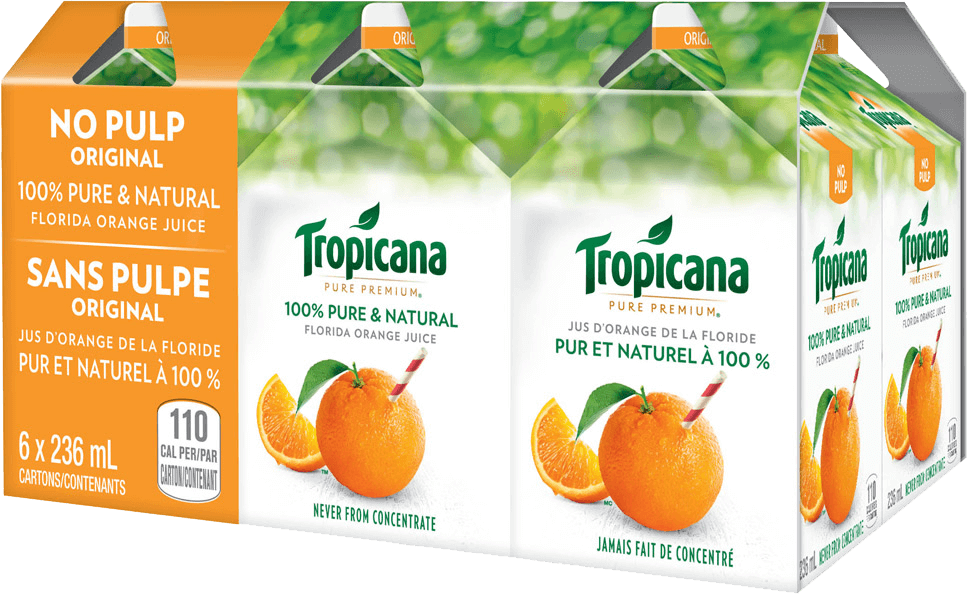 Tropicana 100 % Pure Orange Juice - No Pulp