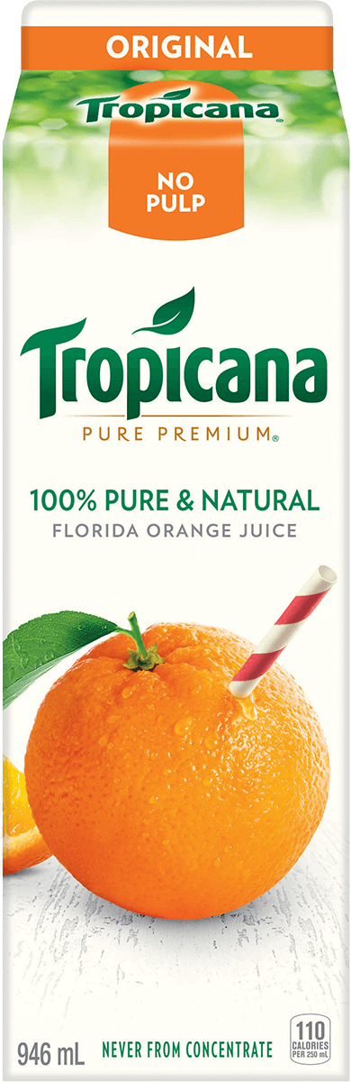 Tropicana 100 Pure Orange Juice No Pulp Tropicana Ca