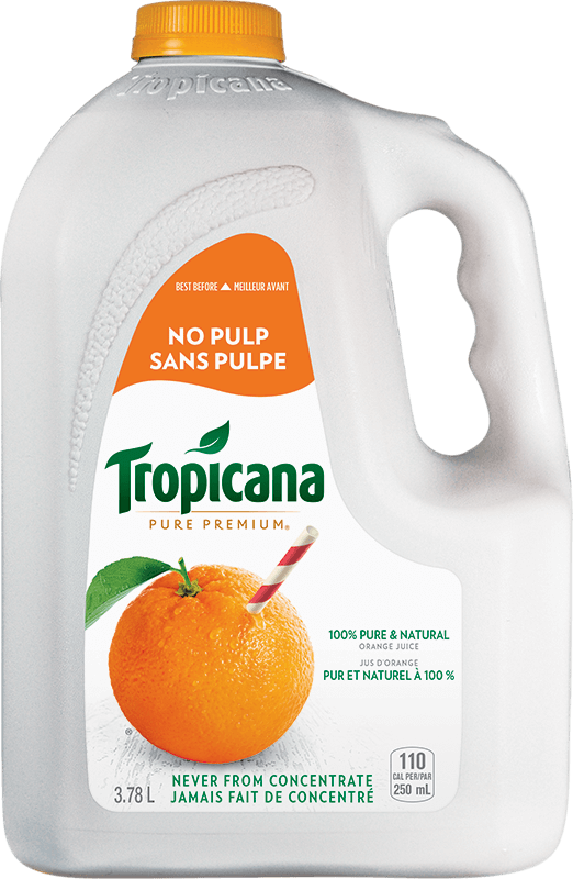 Jus D’orange Tropicana® Pur À 100 % - Sans Pulpe