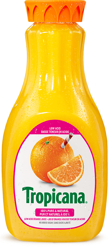 Jus D’orange Tropicana® Pur À 100 % - À Basse Teneur En Acide