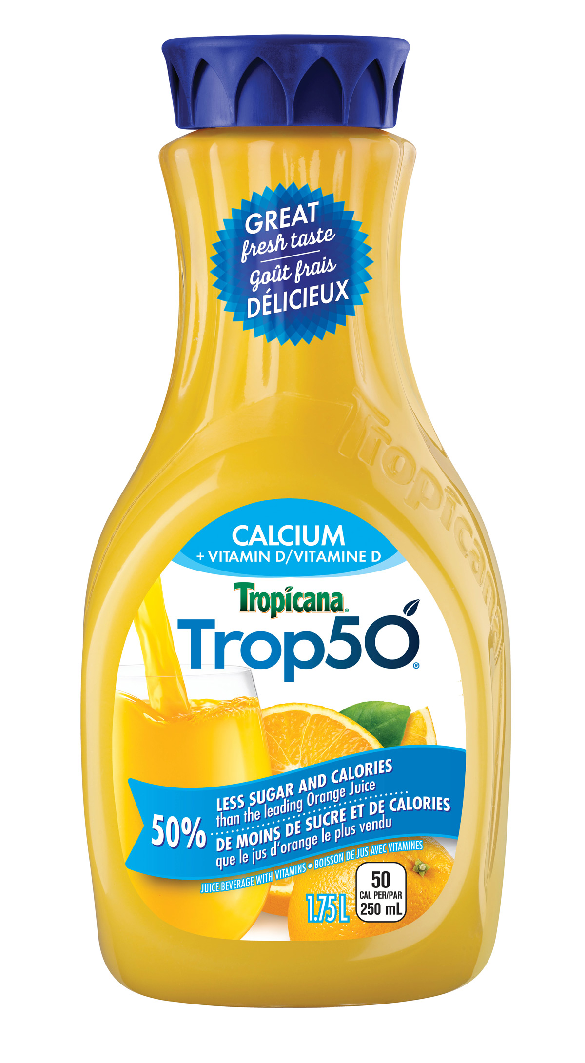 Trop50® Orange Calcium et vitamine Tropicana.ca
