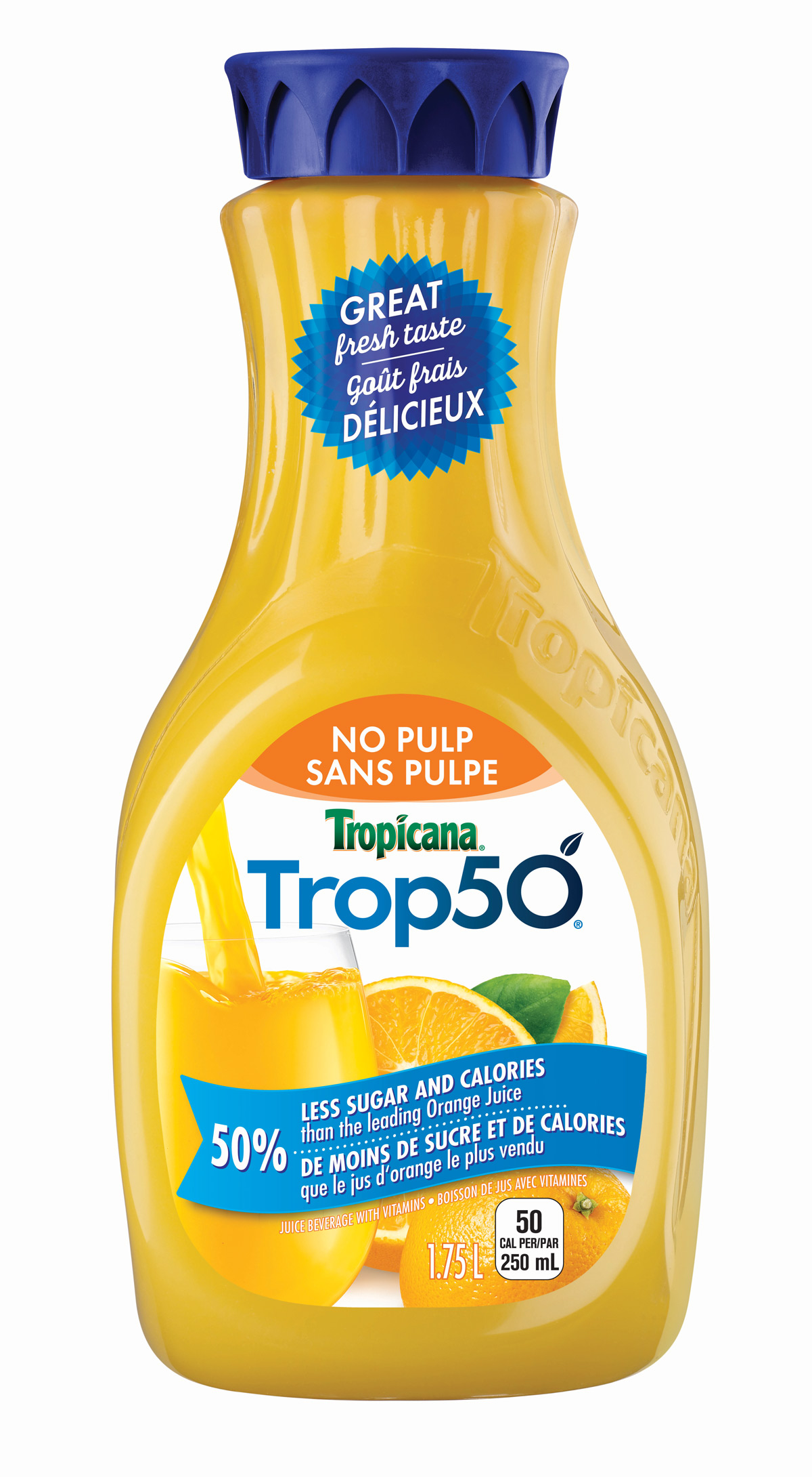 Trop50® Orange No Pulp | Tropicana.ca