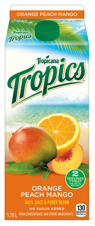 Tropicana® Tropics® Orange pêche mangue