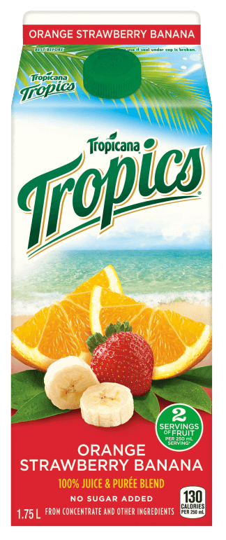 Tropicana® Tropics® Orange fraise banane